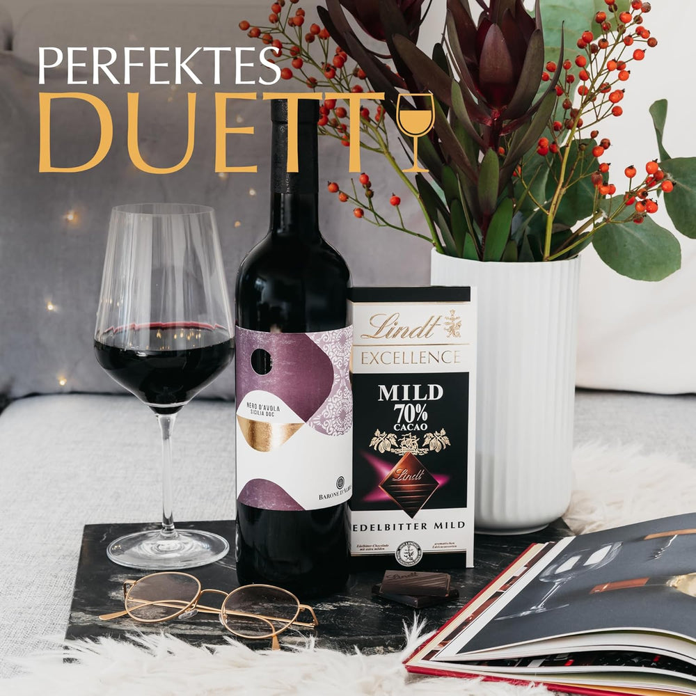 Lindt-Schokolade | EXCELLENCE Mild Stick 70 % | 100g | Milde dunkle Schokolade mit intensivem Kakaogeschmack | Veganer Schokoriegel