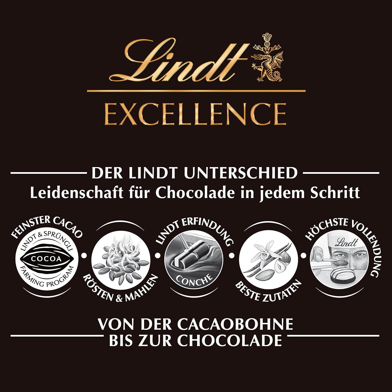 Lindt-Schokolade | EXCELLENCE Mild Stick 70 % | 100g | Milde dunkle Schokolade mit intensivem Kakaogeschmack | Veganer Schokoriegel