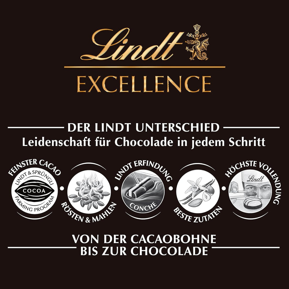 Lindt-Schokolade | EXCELLENCE Mild Stick 70 % | 100g | Milde dunkle Schokolade mit intensivem Kakaogeschmack | Veganer Schokoriegel