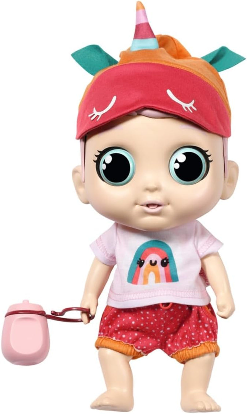 Baby Robin, 30 cm große Babypuppe mit beweglichen Augen und lustigen Soundfunktionen, inklusive Shirt, Hose, Mütze, Strampler, Flasche und Schnuller, 905586 Zapf Creation