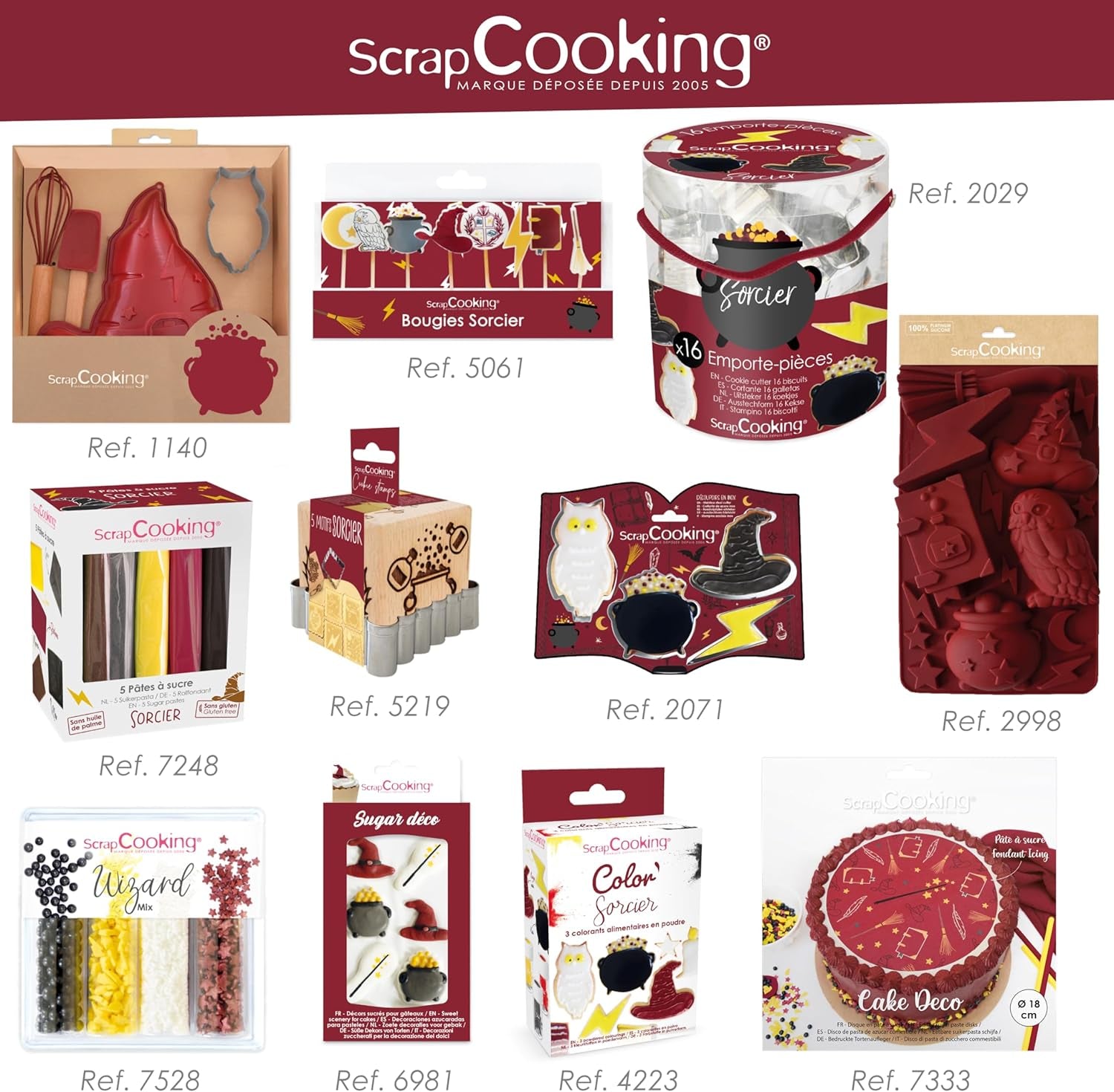 Forme de biscuiți din oțel inoxidabil ScrapCooking, 4 bucăți, accesoriu de copt, ziua de naștere, decorațiune – 2071