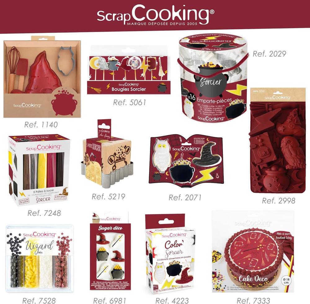 Forme de biscuiți din oțel inoxidabil ScrapCooking, 4 bucăți, accesoriu de copt, ziua de naștere, decorațiune – 2071