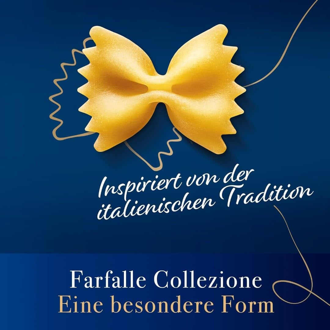 Barilla Collezione Farfalle Pasta aus hochwertigem Hartweizen, immer al dente, (1 x 500g)