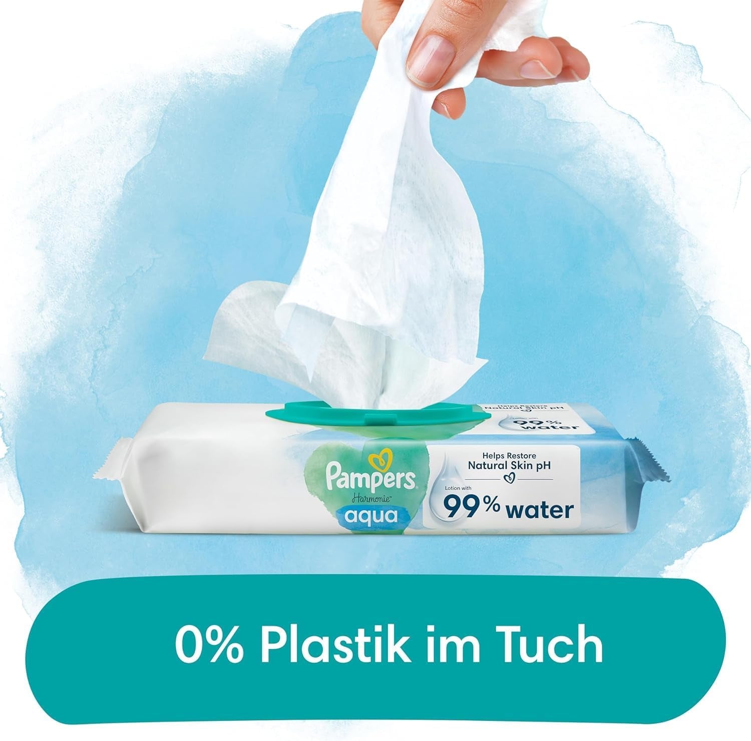 Virtuelles Paket: Harmony Größe 1 und Aqua Wet Wipes