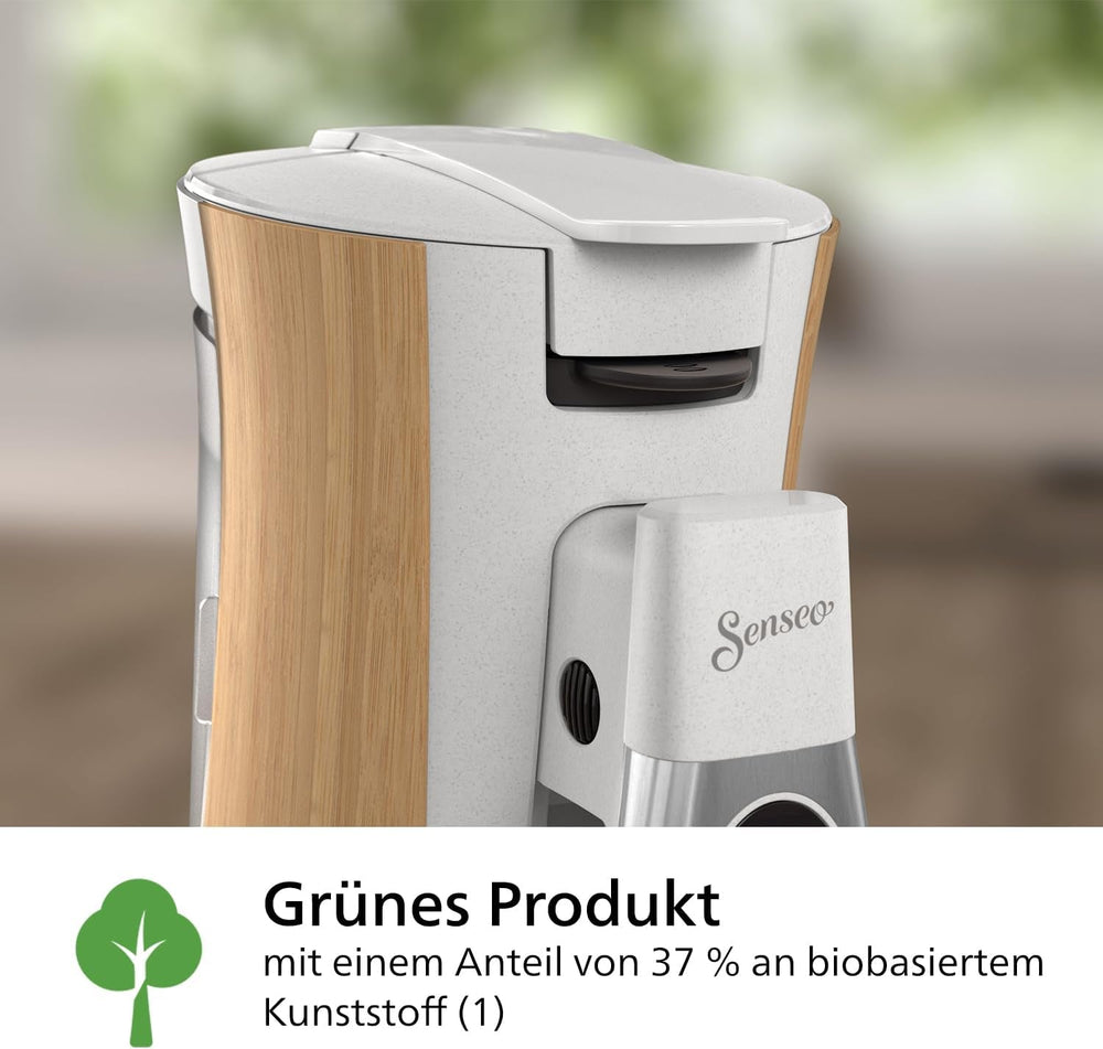 Espressor cu capsule PHILIPS Senseo Select - Intensity Plus, cu funcție Memo pentru 3 specialități de cafea, Crema Plus, produs ecologic, de înaltă calitate, alb mătăsos (CSA240/05)