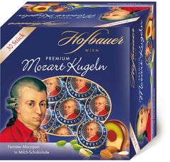 Hofbauer Wiener Mozartkugeln Schachtel Vollmilchschokolade 600g (30 Stück)