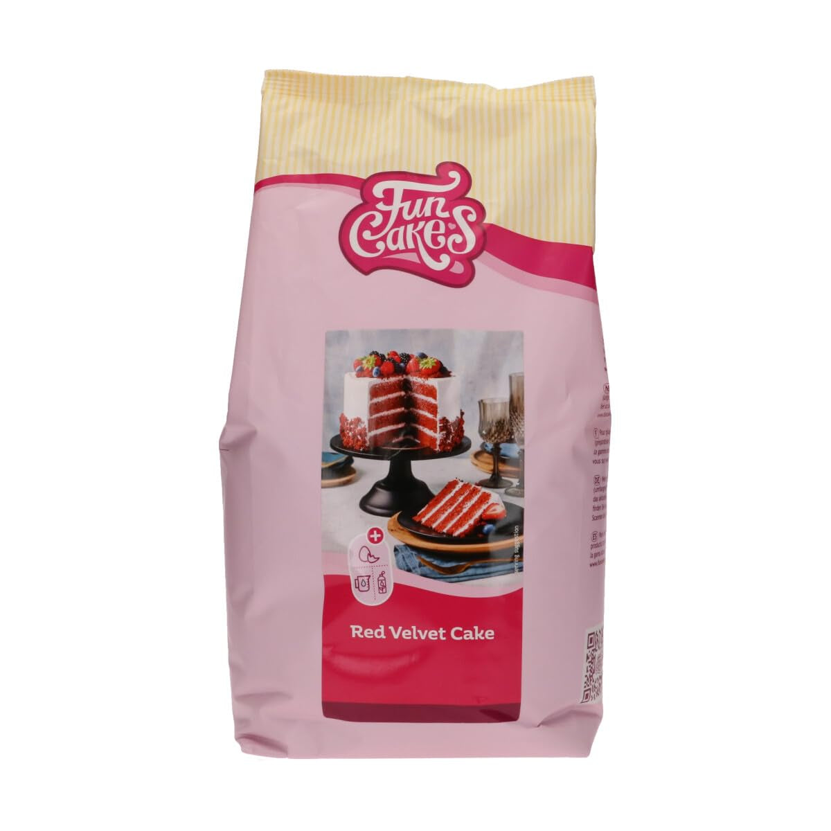 Funcakes Mix Für Red Velvet Cake: Einfach Zu Berübenender, Schön Weicher Und Flauschiger Kuchen Mit Leichtem Schokoladengeschmack, Auch Für Cupcakes Aus Rotem Samt Geeignet, Halal. 500 g. Mischung zum Backen und Kochen Naty Shop 4 kg