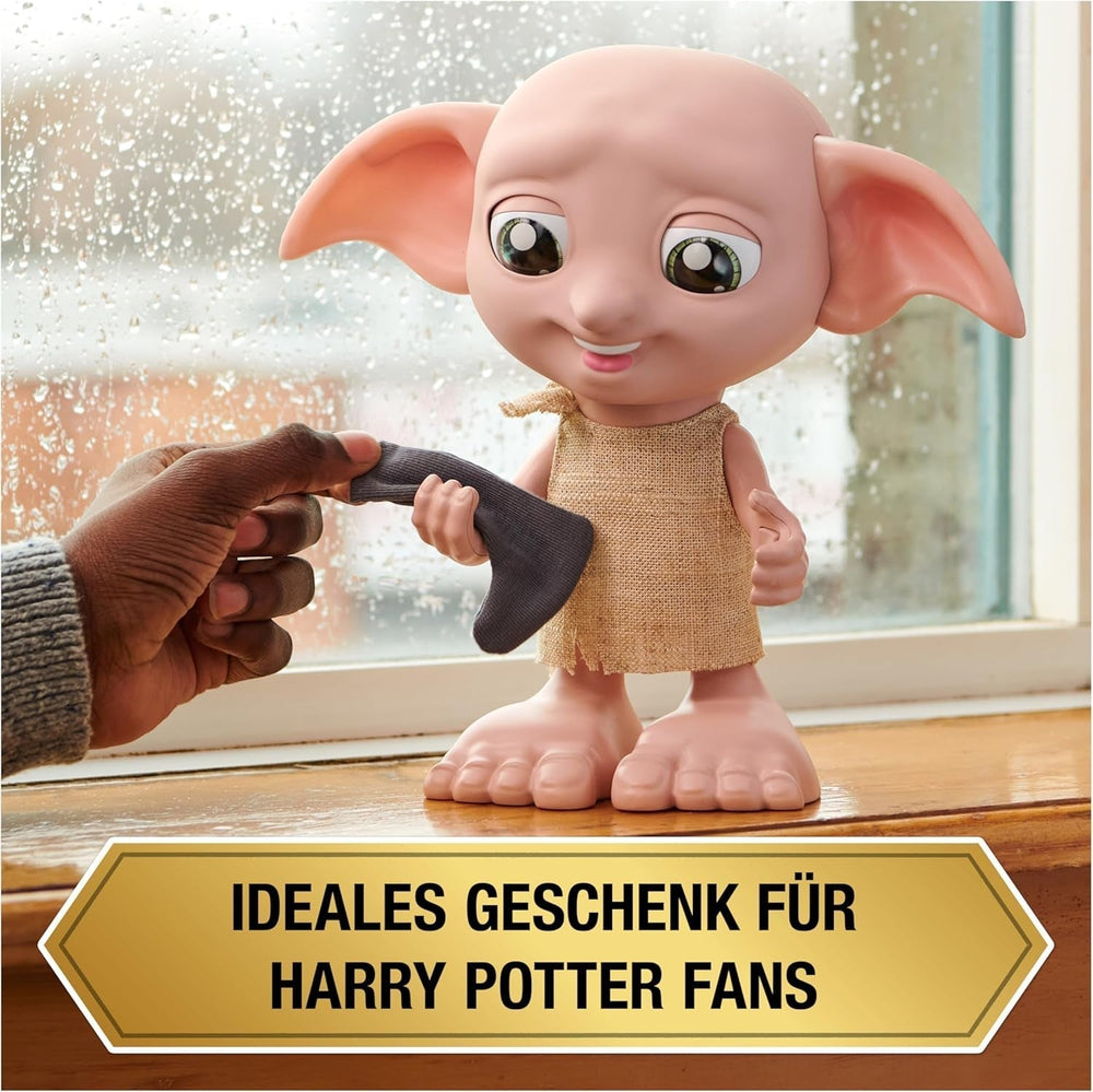Wizarding World Harry Potter – Dobby Hauself Interaktive Puppe mit über 30 Geräuschen, Sätzen und Bewegungen, Deutsch-Italienisch, Spielzeug für 6 Jahre, Fanartikel Puppen Naty Shop