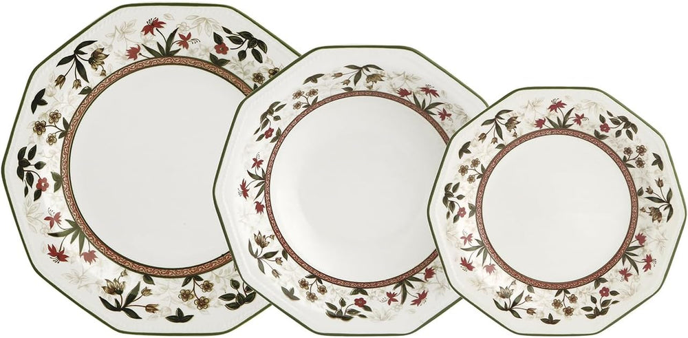 Set de veselă ceramică ASSAM, 12 piese, pentru 4 persoane