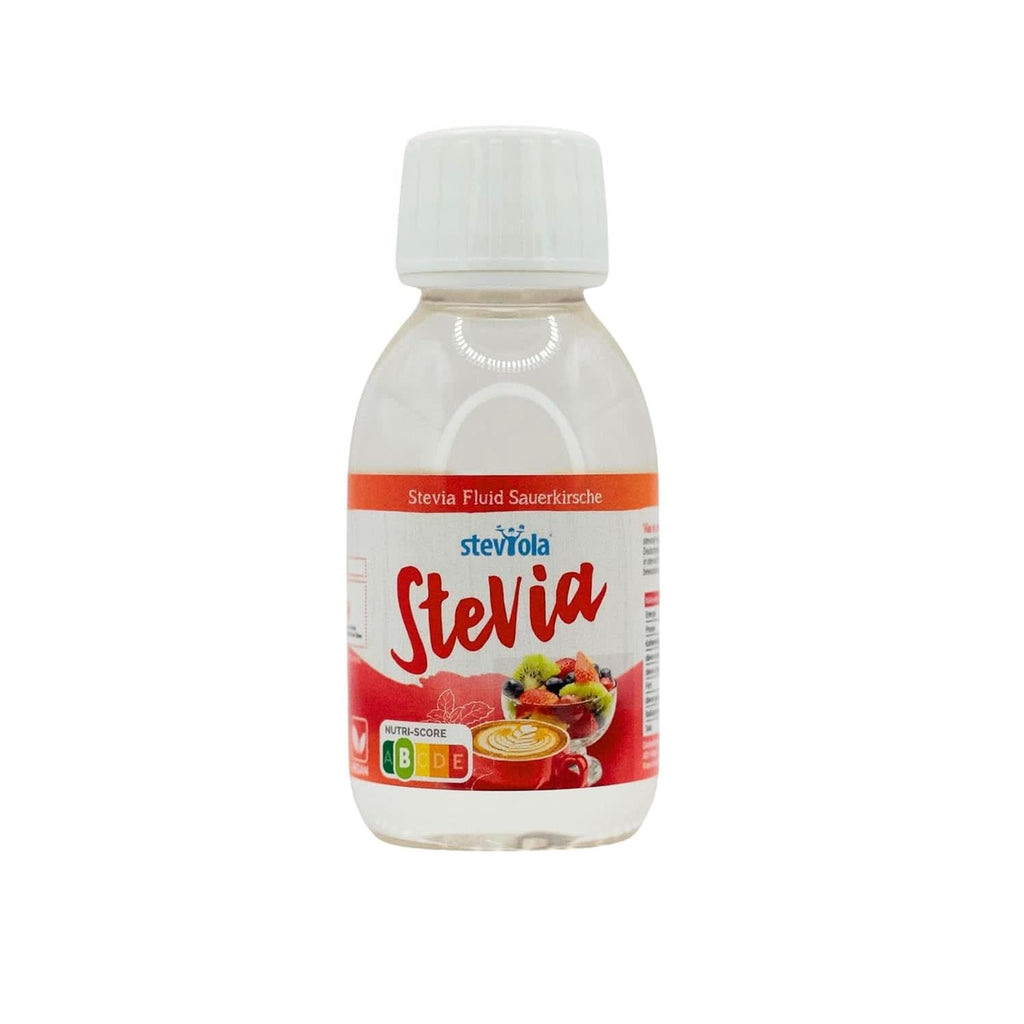 Steviola Stevia Fluid aromă de cireșe fructate, 125 ml Indulcitori Naty Shop 125 ml Cireșe amare