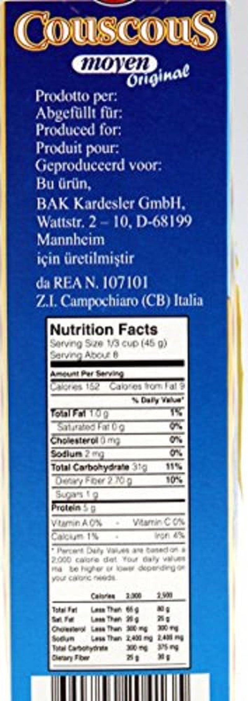 Couscous Moyen Original, 0,5 kg