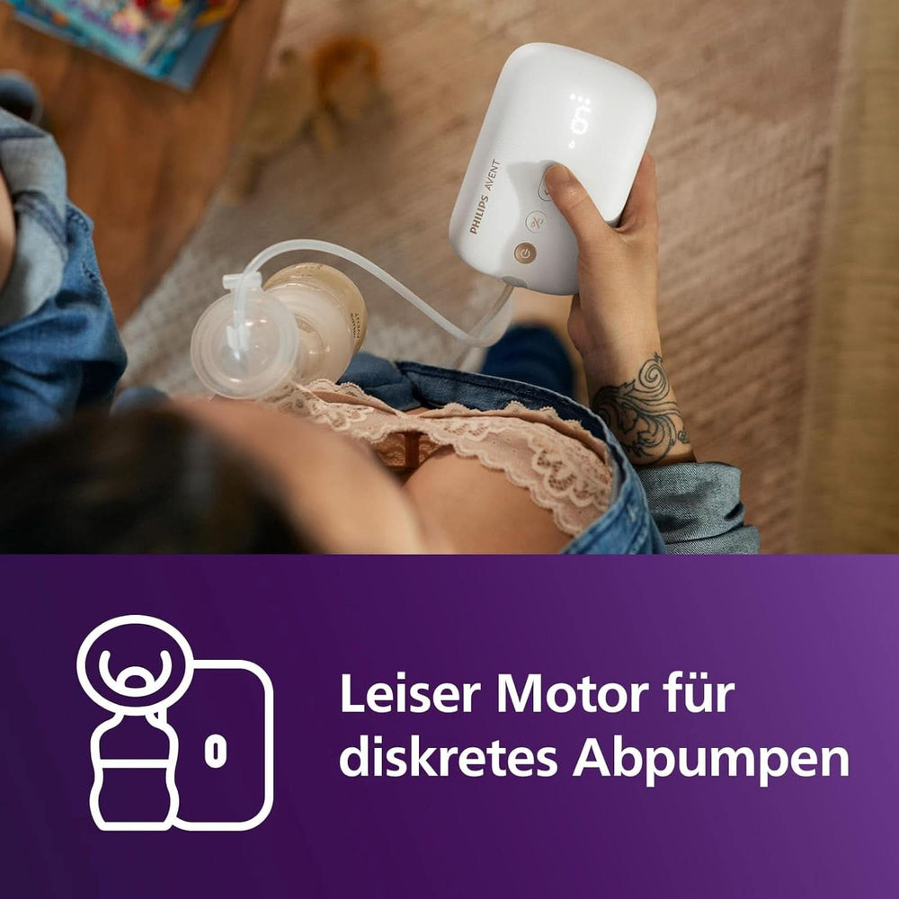 Elektronische Philips Avent Einzelmilchpumpe Premium - Mit Natural Motion Technologie, wiederaufladbarem Akku, Timer-Anzeige (Modell SCF396/31) Zubehör Essen und Stillen Bebe Naty Shop