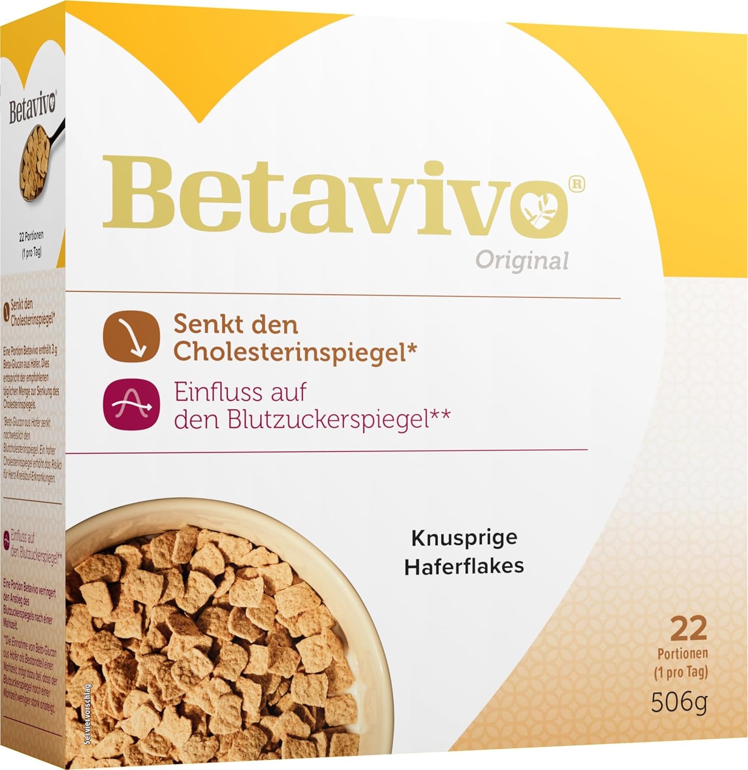 Knusprige Haferflocken – Enthält Hafer-Beta-Glucan zur Unterstützung der Senkung des Cholesterin- und Blutzuckerspiegels – 506 g