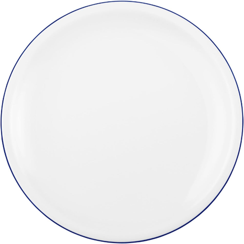 Serviciu de cafea Seltmann Weiden cu 18 piese | Serie compactă, margine albastră | Setul include 6 farfurii pentru micul dejun, 6 cești de cafea și 6 farfurioare, albastre