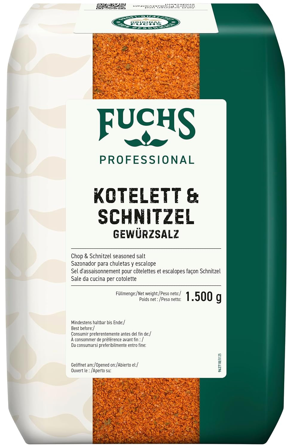 - Kotelett und Schnitzel Gewürzsalz | Grill-Würzmischung für Kurzgebratenes | Profi-Qualität für Großverbraucher | 1,5 kg recycelbarer Beutel