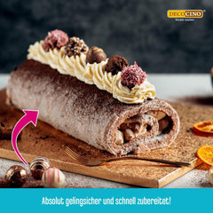 DECOCINO Biscuit Backmischung (250 G) – Einfache Zubereitung – Gelingsicher – Zum Backen Von Luftigen Biskuitböden, Creme-Torten, Biskuitrollen Uvm. Naty Shop