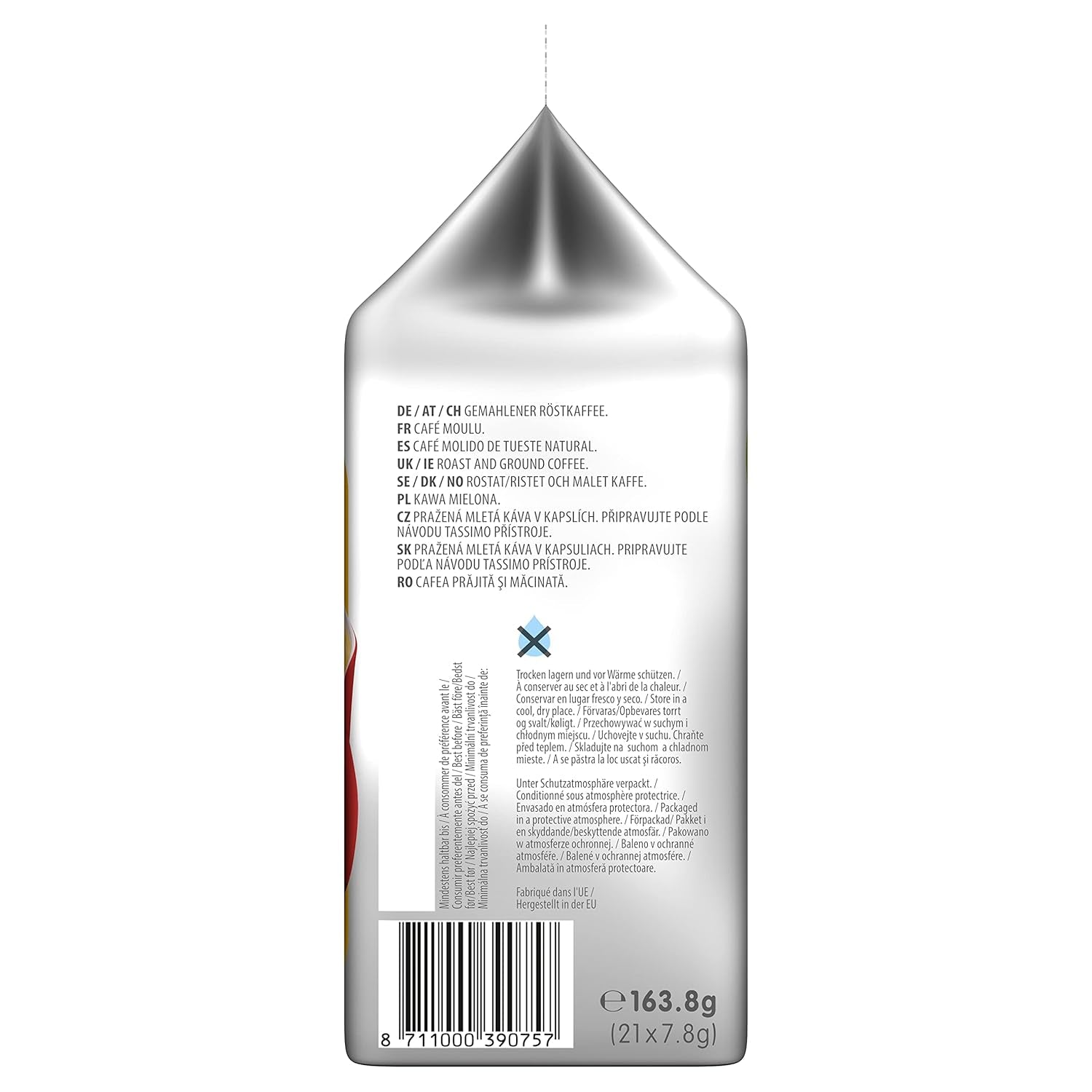 Tassimo Kapseln Moring Café XL Strong & Intense, Big Pack, 5 x 21 Pads, 105 Kaffeekapseln