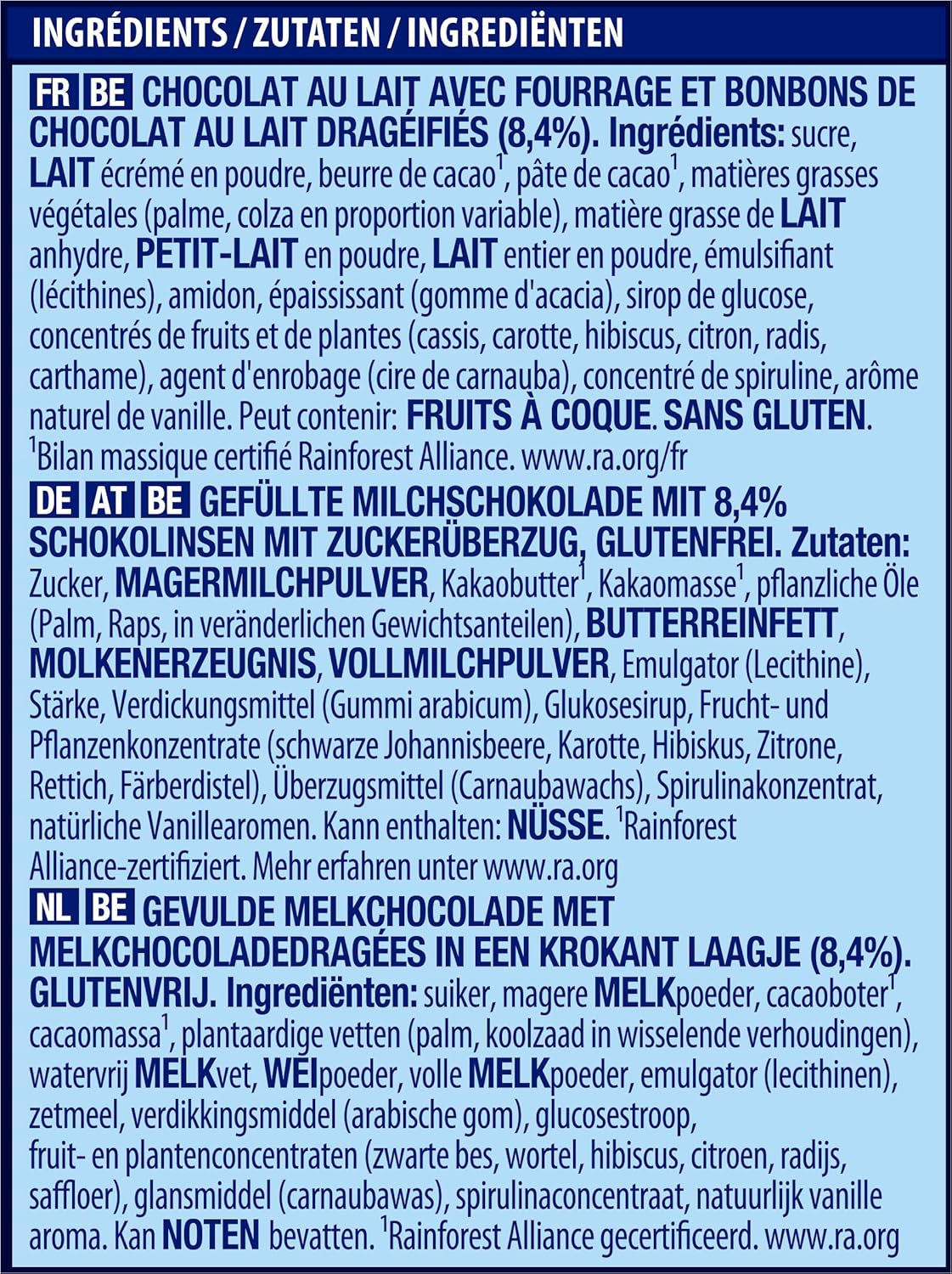 NESTLÉ SMARTIES Osterfreunde, Figuren zum Thema Ostern, aus feiner Vollmilchschokolade mit cremiger Füllung und farbigen Mini-Linsen mit SMARTIES-Schokolade, 1 Packung (1 x 65g)