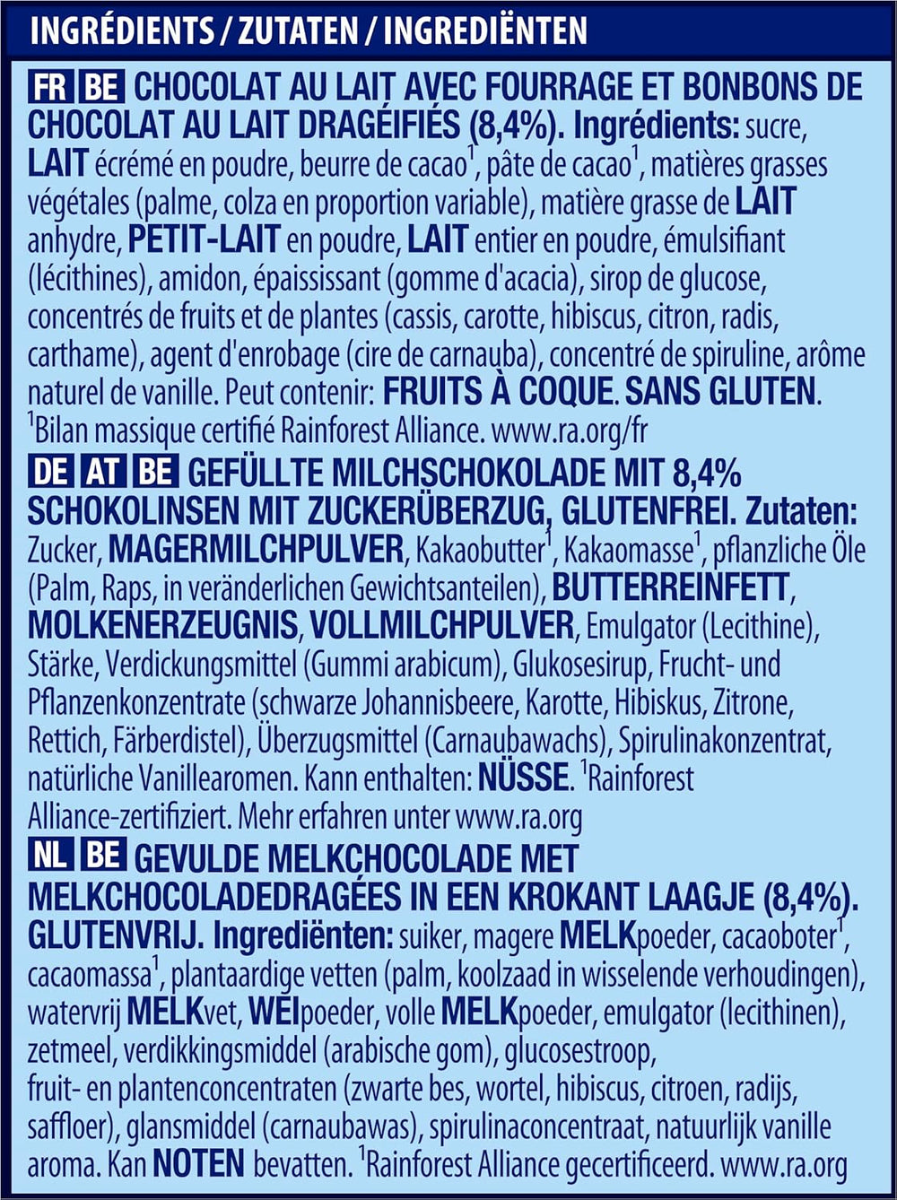 NESTLÉ SMARTIES Osterfreunde, Figuren zum Thema Ostern, aus feiner Vollmilchschokolade mit cremiger Füllung und farbigen Mini-Linsen mit SMARTIES-Schokolade, 1 Packung (1 x 65g)