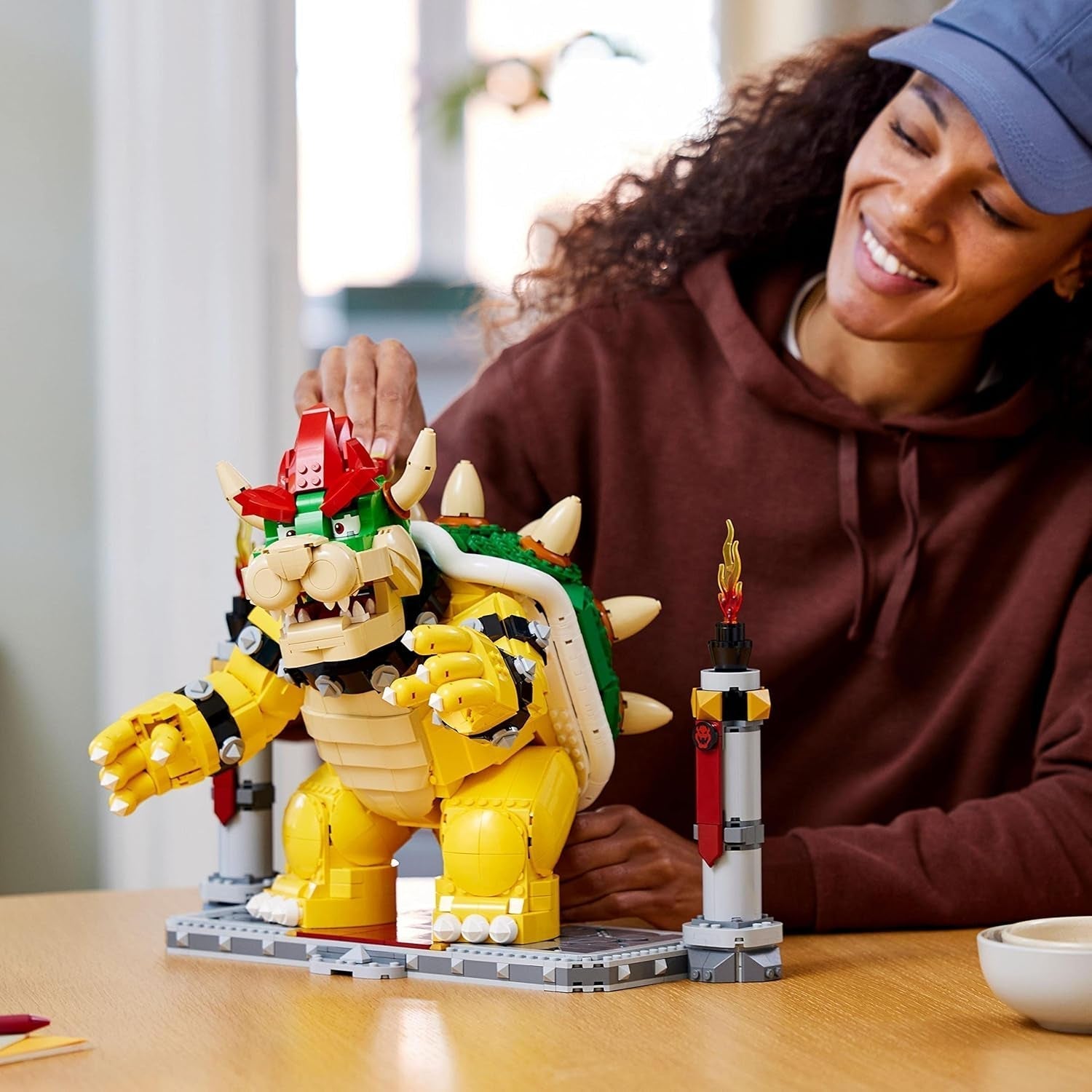 LEGO Super Mario The Mighty Bowser 3D-Modellbausatz, großes Actionfiguren-Set zum Sammeln, inklusive Duellplattform, Geschenkidee für Fans, zum Ausstellen als Raumdekoration, 71411 Bausätze Besuchen Sie den LEGO-Store