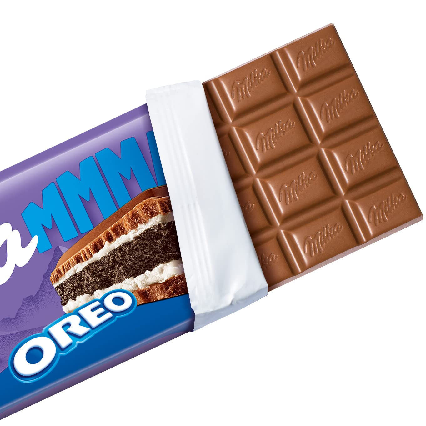 Milka Mmmax Oreo – Alpenmilchschokolade mit knusprigen Oreo-Keksen und Milchcreme – 300g