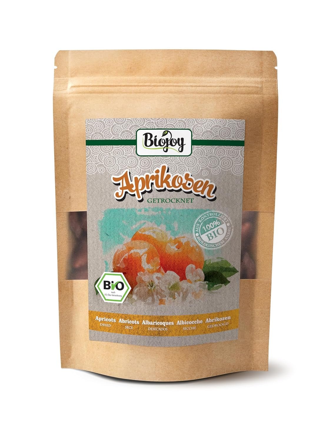 Caise uscate bio Biojoy (500 g), nesulfurate Produse deshidratate Magazinul meu 500 G