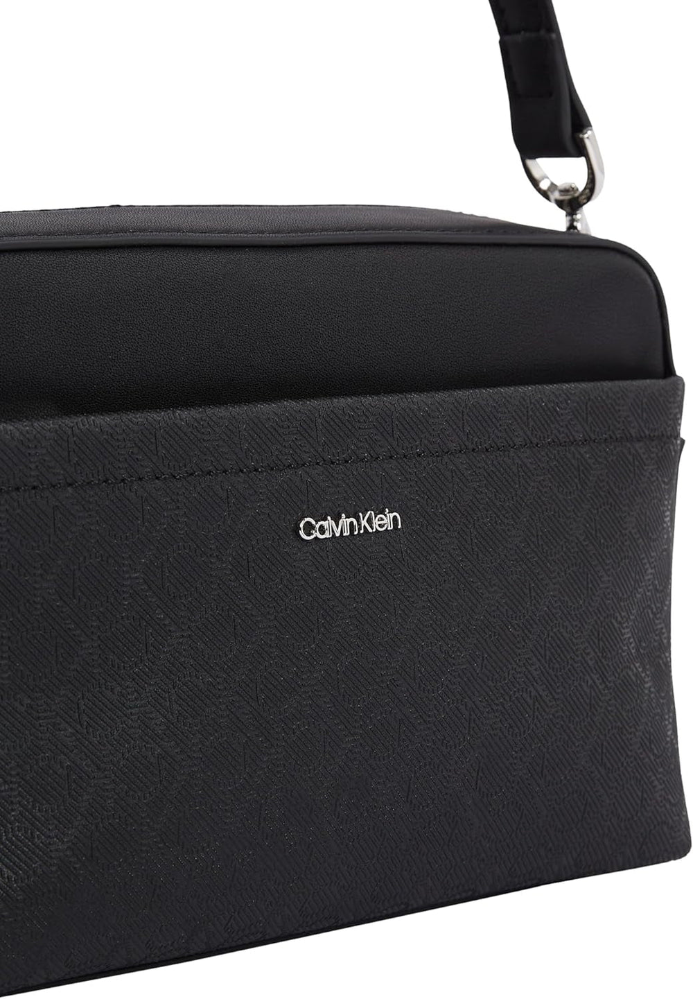 Calvin Klein geantă de umăr pentru femei Must Camera Bag Mono curea de umăr lată, Black (Ck Black), mărime naturală Genti Femei Naty Shop