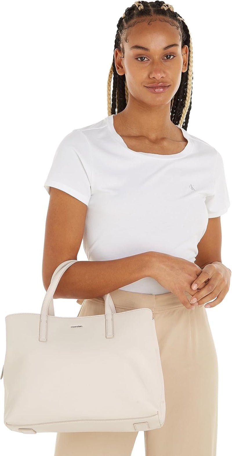 Calvin Klein tote, gri, dimensiune ONE SIZE Genti Femei Naty Shop