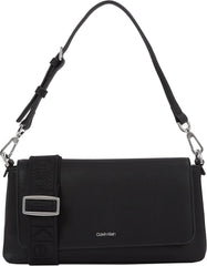 Calvin Klein Women's Shoulder Bag Must Convertible Detachable Strap, Black (Ck Black), One Size Genti Femei Naty Shop Titlu implicit