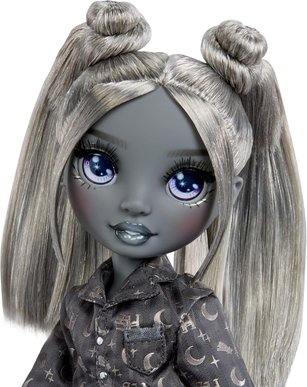 Rainbow High Shadow High Girl's Night - Luna Madison – 28 cm Modepuppe in Grautönen, Graues Haar & Outfit mit Accessoires und Kamm – Für Sammler und Kinder ab 6 Jahren