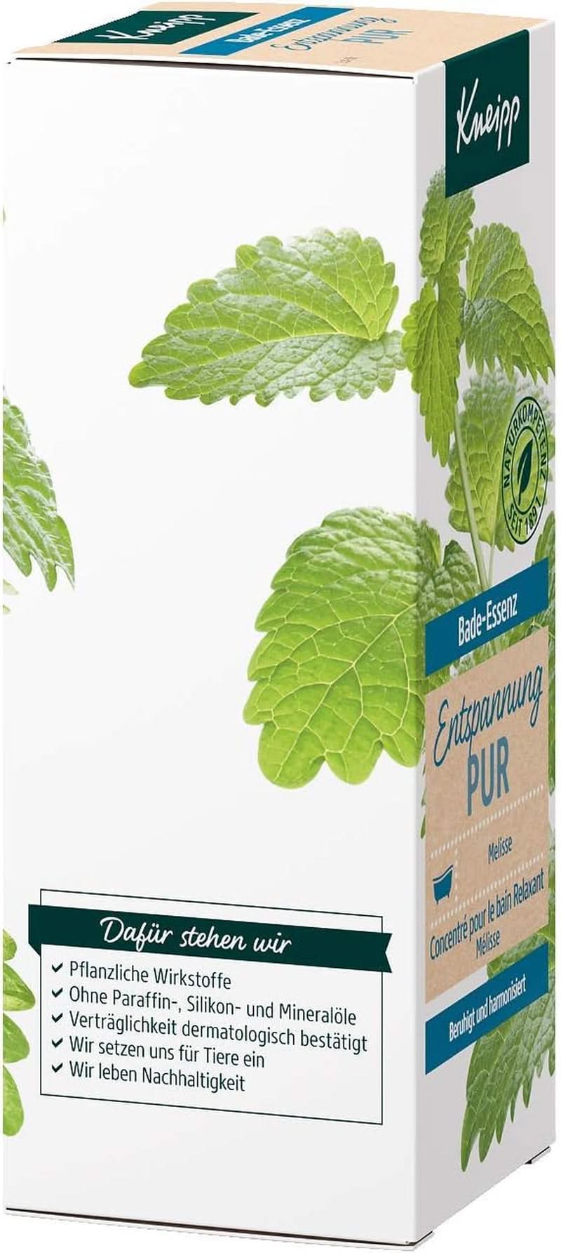 Kneipp Bade, Badeöl mit natürlichem ätherischem Öl der indischen Melisse und Zitronenmelissenextrakt, 100 ml Naty Shop