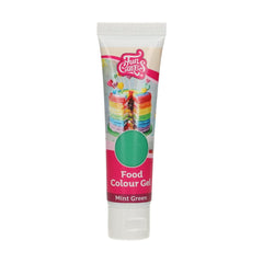Colorant alimentar Funcakes Verde Mentă, gel colorant alimentar foarte concentrat pentru aluat, cremă, fondant și marțipan. Dozare ușoară. Picătură individuală pentru a crea culori vibrante. Halal. 30 g.