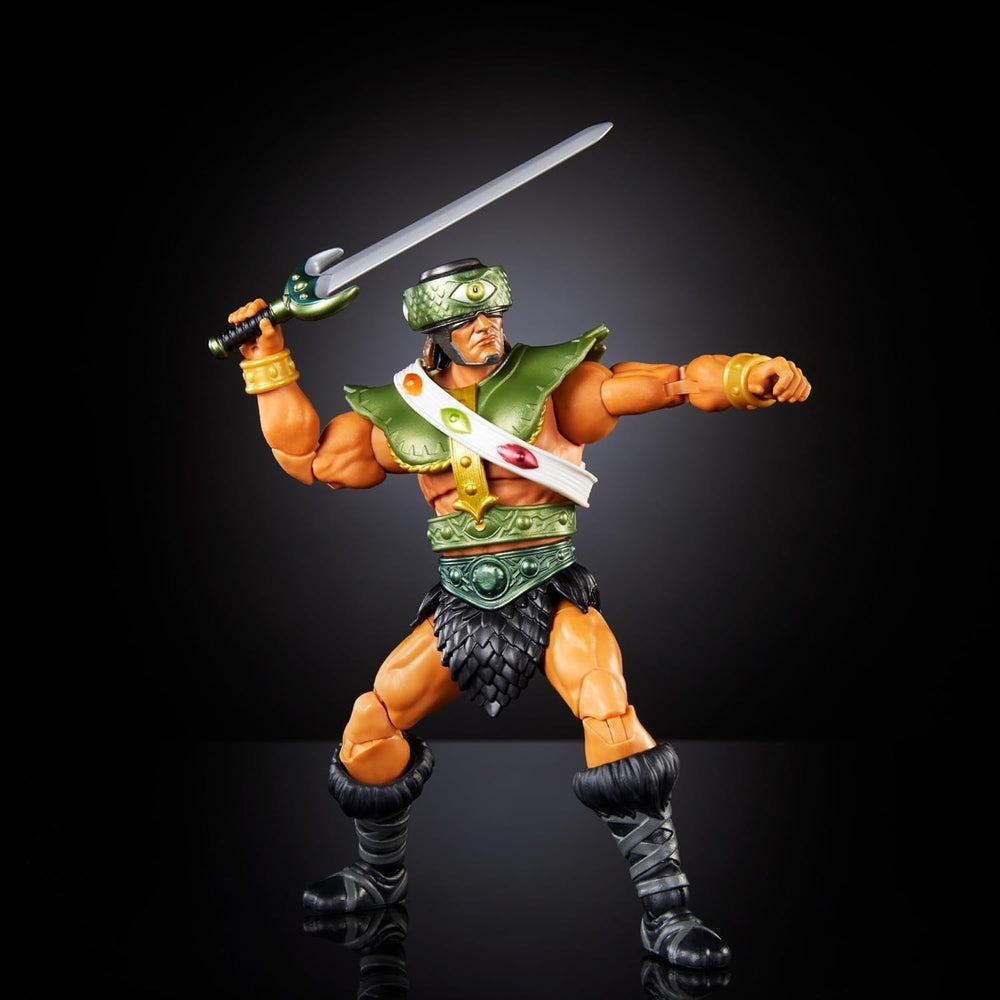 Masters of the Universe Masterverse New Eternia Tri-Klops Actionfigur Deluxe-Sammelfigur mit 30 Bewegungspunkten und Zubehör Motu Toy HYC52 Actionfiguren Naty Shop