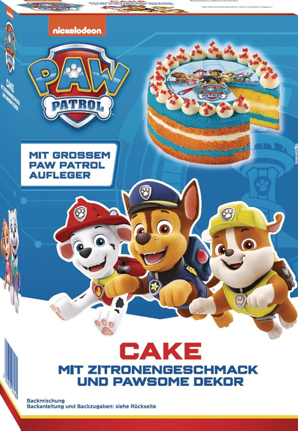 RUF X PAW Patrol Muffin Backmischung Mit Erdbeer-Geschmack, Für 12 Paw Patrol Muffins, Inkl.16 Oblaten-Auflegern Und Pawsome Muffin-Förmchen, 1