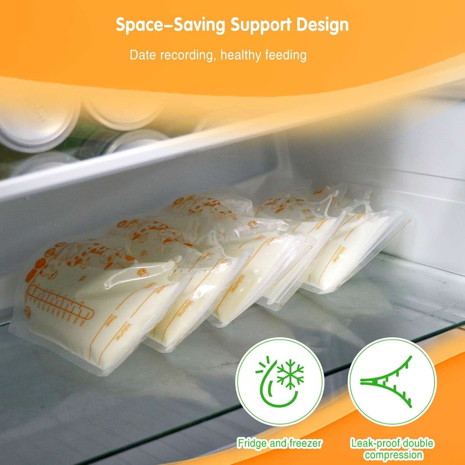 Vinabo 50 Stück Muttermilchbeutel, 250Ml Bpa-Free Muttermilk Storage Bag, Milchbeutel Für Muttermilch Mit Ausgießer Für Das Stillen, Selbststehender, Kann Eingefroren Werden, Vorsterilisiert Accessories Food and Breastfeeding Baby Naty Shop