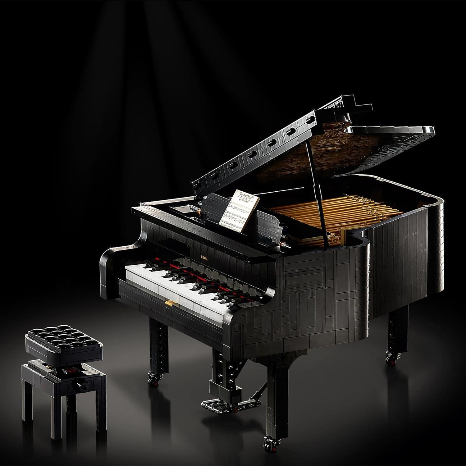 LEGO Ideas Konzertflügel (21323); Bauset; Ihr eigener Konzertflügel; tolles Modellbauprojekt geschätzt Pianisten, Musiker, Musikliebhaber oder Bastler (3.662 Teile)