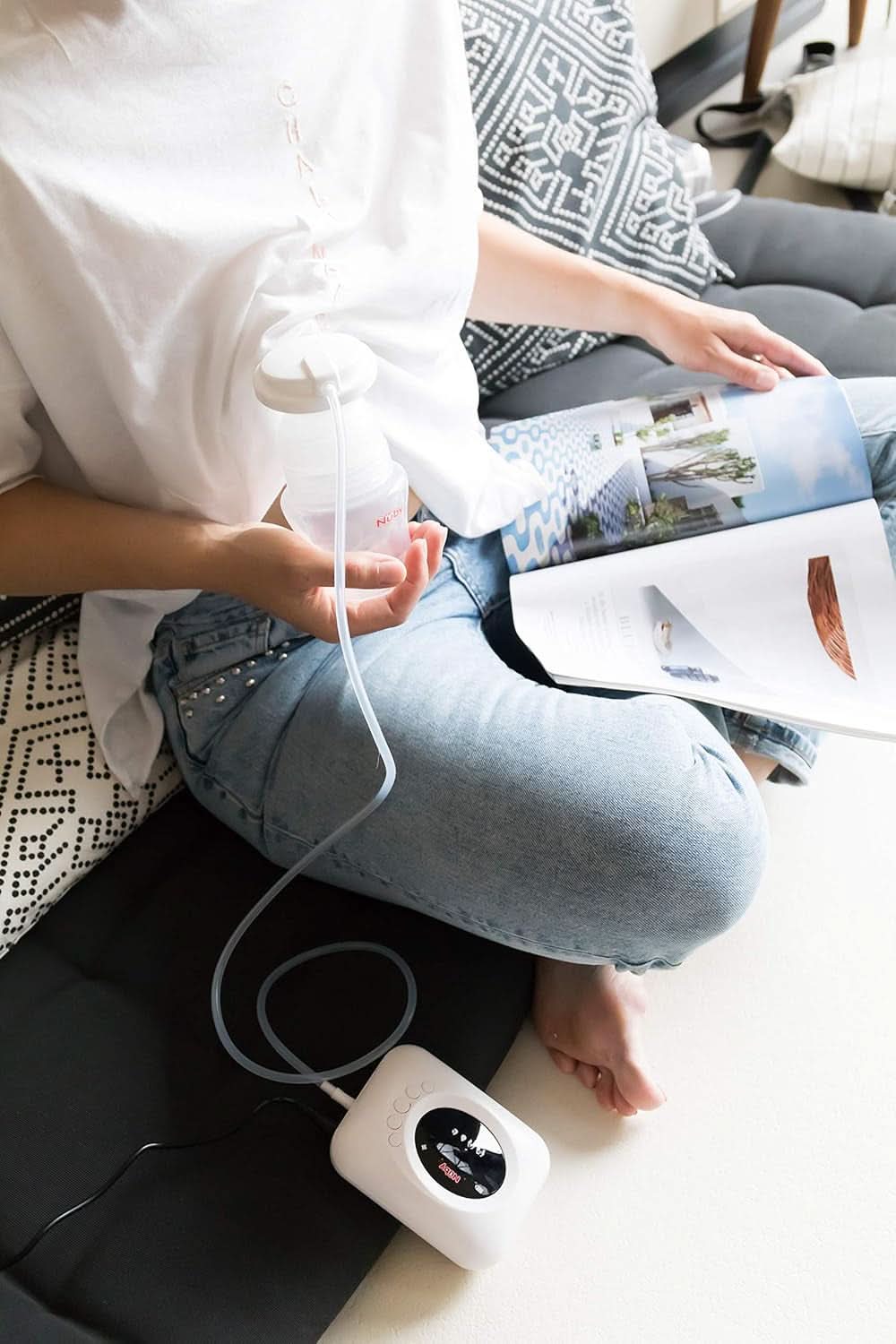 Nuby - Elektrische Milchpumpe Mit Digitaler Anzeige Zubehör Essen und Stillen Bebe Naty Shop