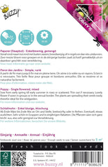 Mohnblumen Buzzy Mischung aus Somniferum-Mohnblumen