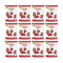100 % Erdbeer-Bio-Fruchtchips, gefriergetrocknete Erdbeerchips, Packung mit 12 Stück (12 x 12 g) und Crispy Hearts Banane und Erdbeere, Bio-Snack für Kinder und Babys (9 x 30 g), 270 g