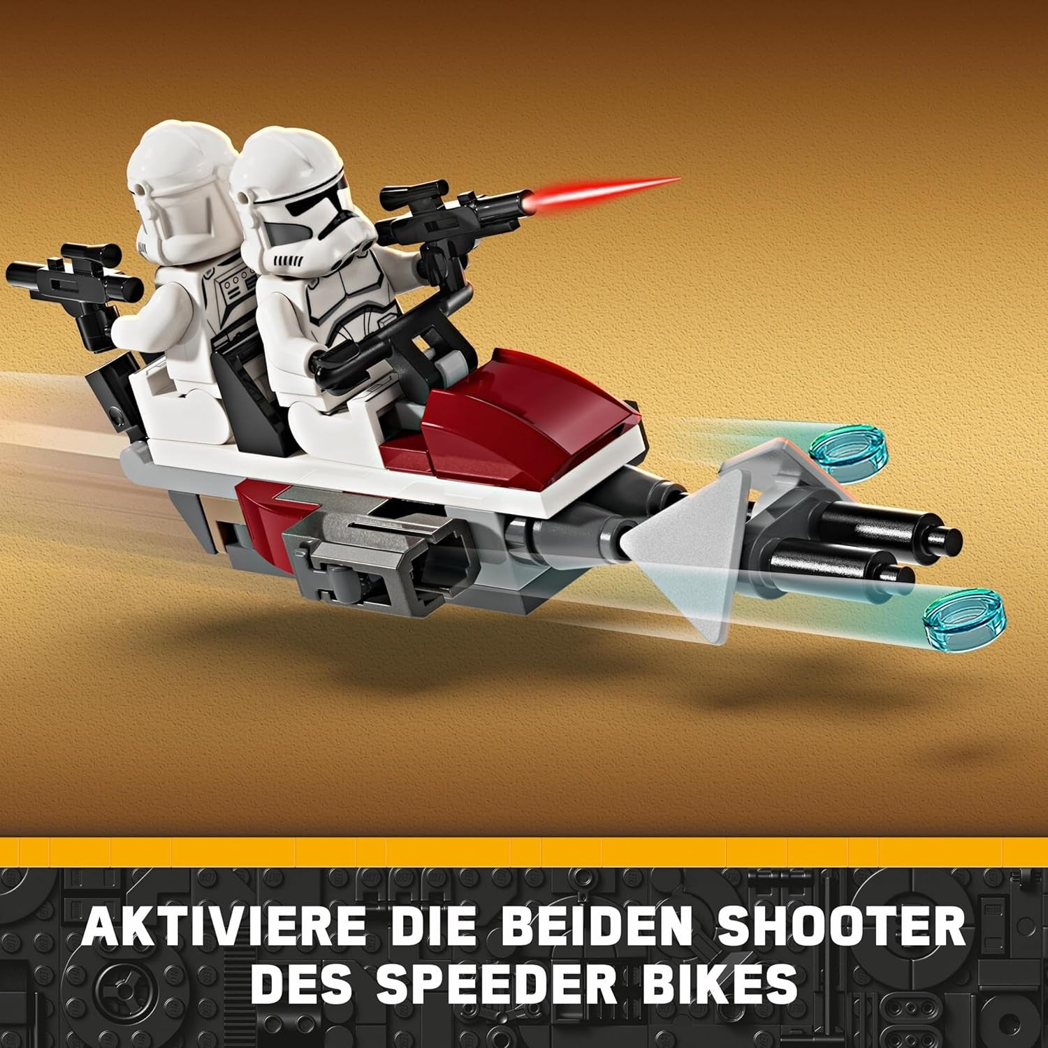 LEGO Star Wars 75372 Clone Trooper & Battle Droid Battle Pack, inkl. 4 Minifiguren, 5 Droiden und Speeder-Motorrad mit Shooter – Konstruktionsspielzeug für Jungen und Mädchen ab 7 Jahren. Bausätze Besuchen Sie den LEGO-Store