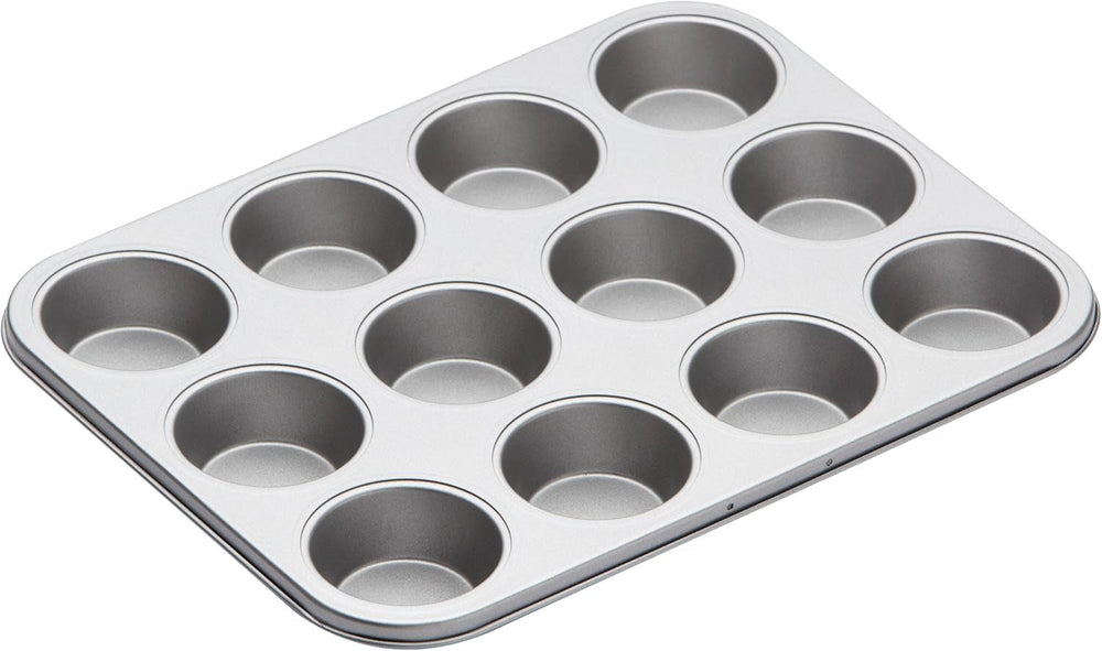 Kitchen Craft Muffin-Backblech, Antihaftbeschichtung, für 12 Muffins, 35 cm x 27 cm, Naty Shop Backformen und -bleche