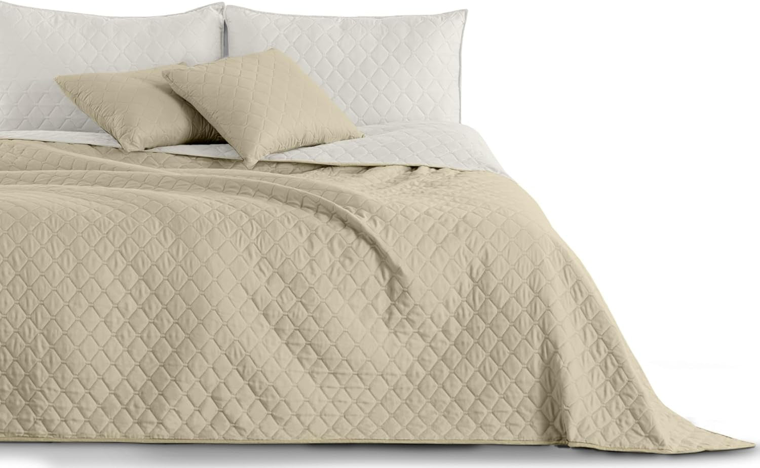 Decoking Tagesdecke 200 x 220 cm Graphit Anthrazit Silbergrau Zweiseitige Tagesdecke pflegeleicht Axel Betten und Decken Besuche den DecoKing-Store Axel weiß beige 240 x 260 cm