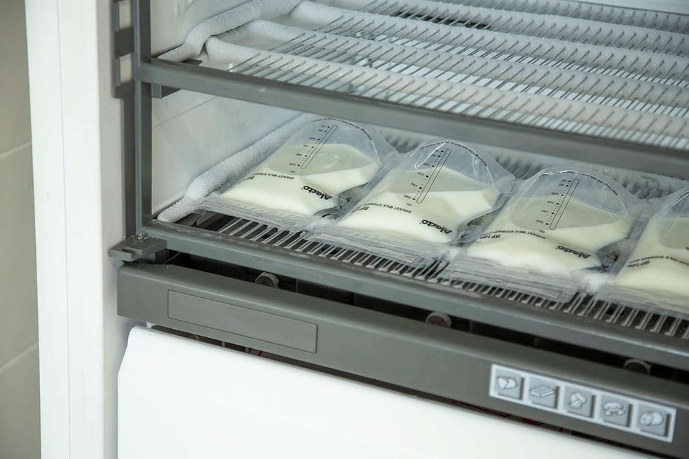 BF100 Aufbewahrungsbeutel für Muttermilch – Beutel für Muttermilch – Fassungsvermögen 220 ml – 100 Stück – Transparentes Lebensmittel- und Stillzubehör Bebe Naty Shop