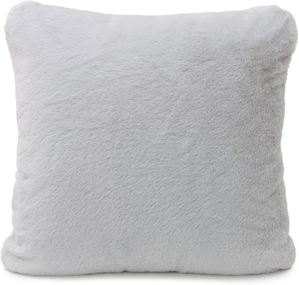 Gözze - Bequemer Kissenbezug, Merino Feeling, 50X50 cm - Dunkelgrüne Betten und Decken Besuche den Gözze-Store silber