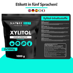 Nature Diet Xylitol, 1 kg Süßstoffe Naty Shop