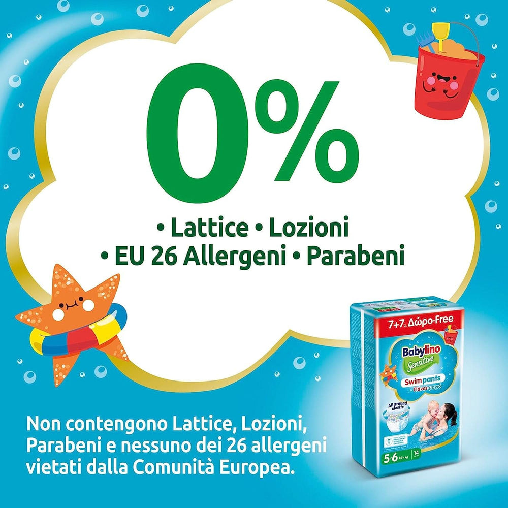Pantaloni de înot Sensitive, scutece pentru mare și piscină Mama si Copilul Naty Shop