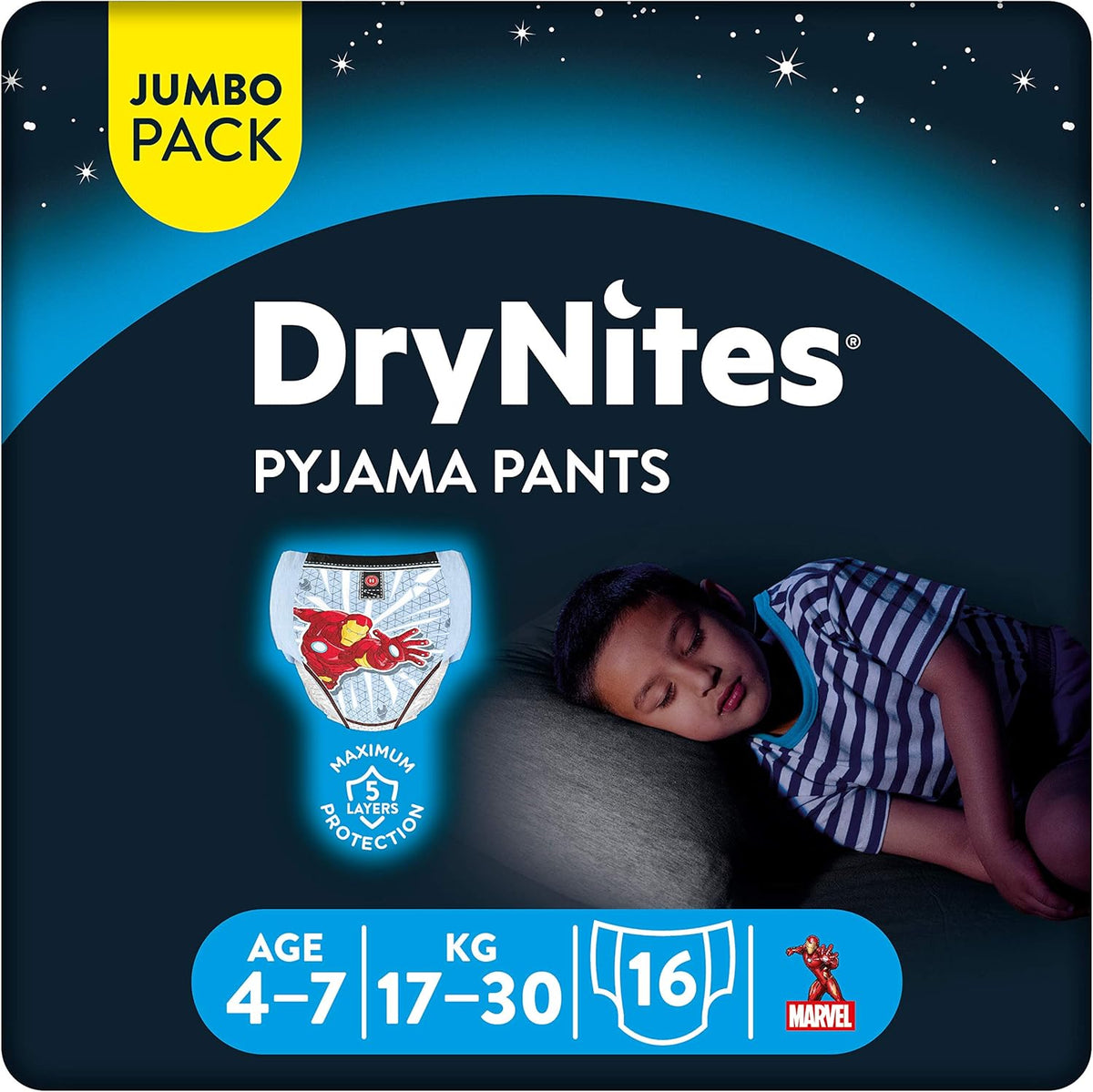 Huggies Jumbo Boy Windeln 17-30 kg, 16 Stück