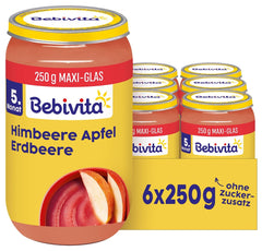Fruchtmischung Apfel-Erdbeer-Himbeere, 250g, 6er Pack (6 x 250g)