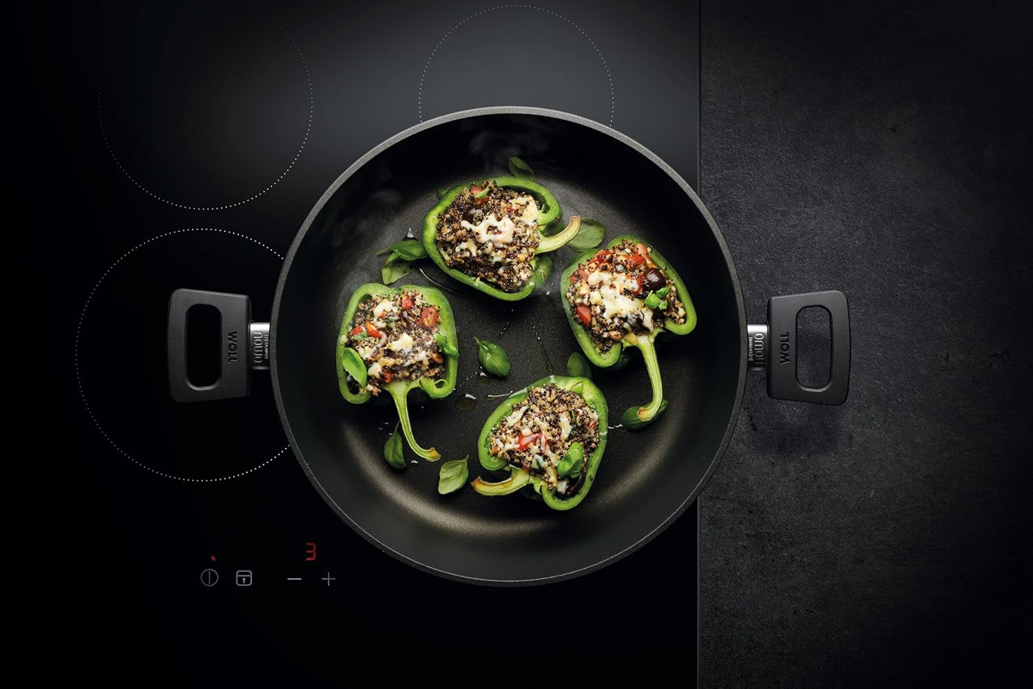 Woll Nowo Titanium Kasserole - Induktiv -, Ø 32 cm, 8 cm hoch, 5,5 Liter, mit 2 Seitengriffen - geeignet für alle Herdarten Formen und Tabletts zum Backen Naty Shop