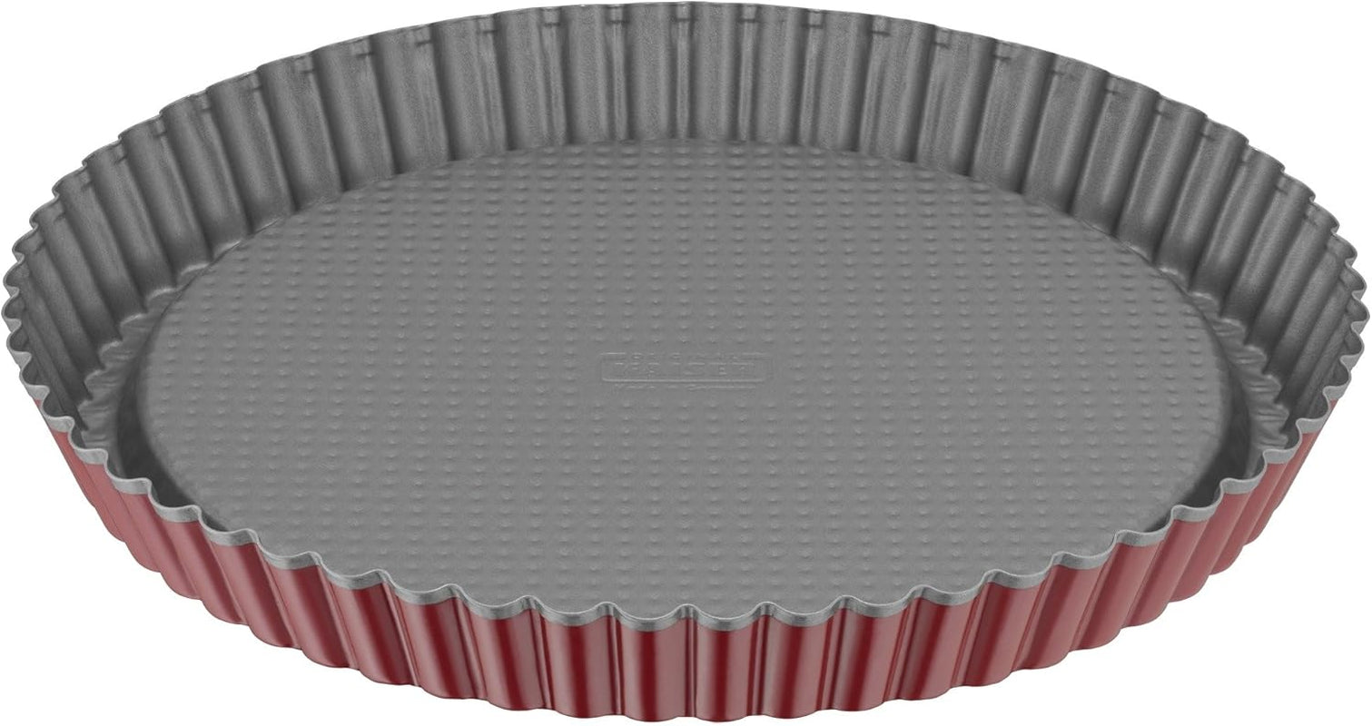 ORIGINAL KAISER Classic plus Obstbodenform 28 Cm, 28,4 X 28,4 X 3,5 Cm & Classic Mini Torteletts 6 Stück, Tartelette Förmchen 10 Cm, Tarteform Klein, Tortelettförmchen Antihaftbeschichte Backformen und Bleche Naty Shop Single Classic Plus